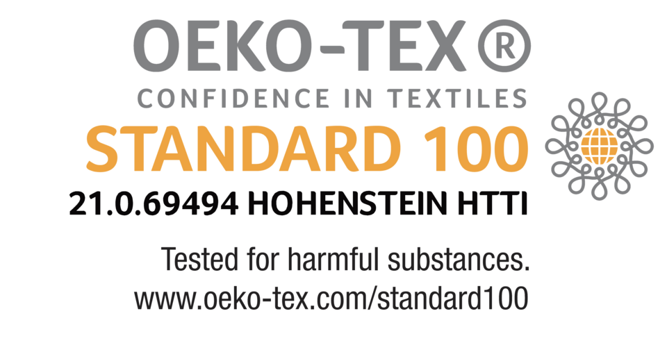 Zertifiziert nach Standard 100 by OEKO-TEX®